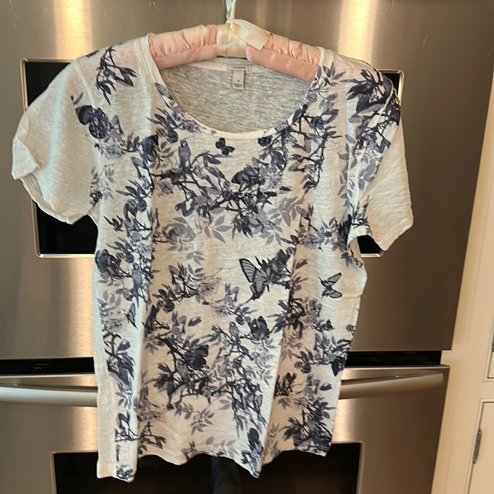 J Crew linen tee